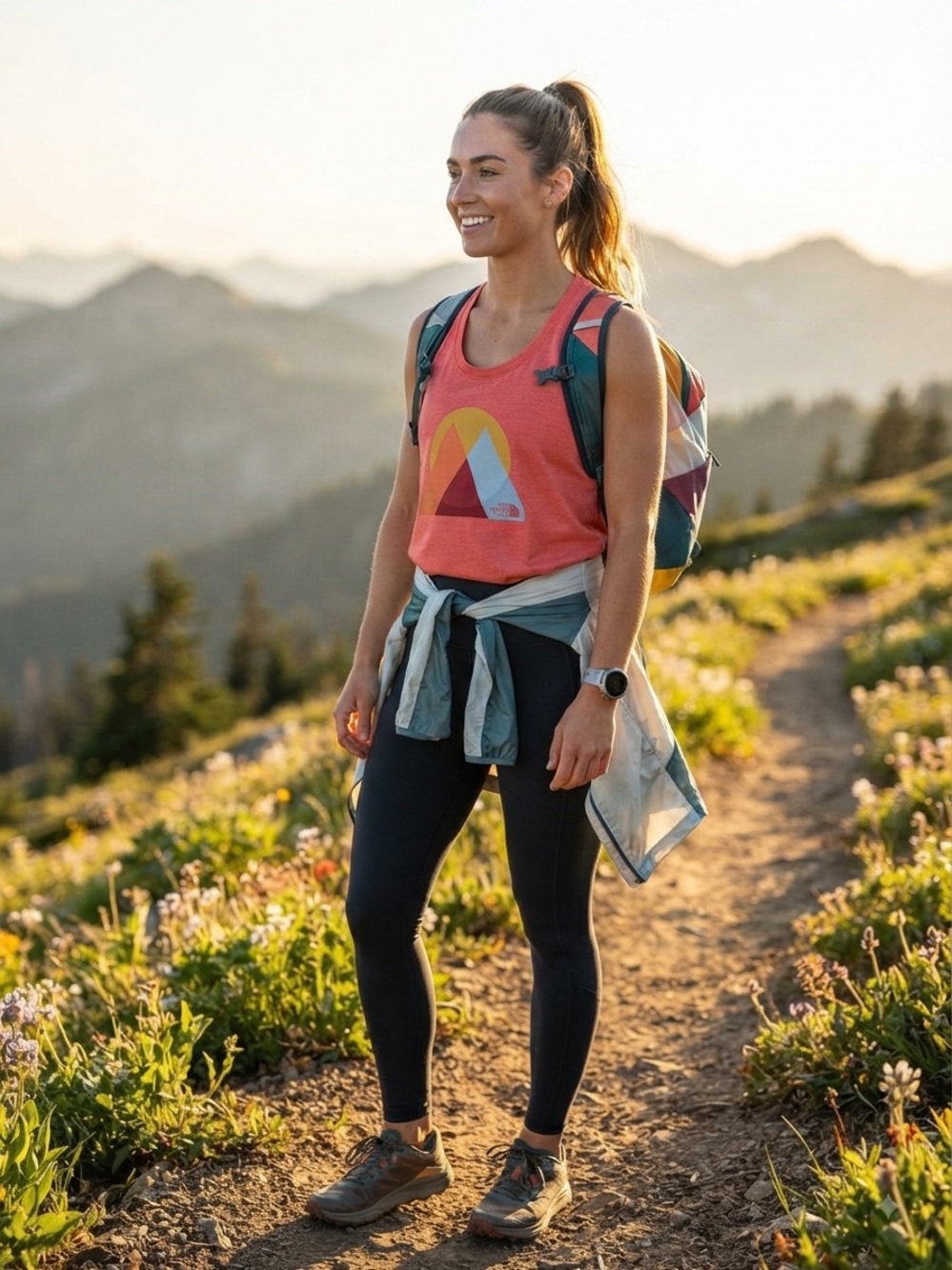 🏔️ The North Face Sunrise Mountain Graphic Tank Top 🌅